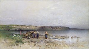 Balatonsøen med Akarattya-kysten, 1885